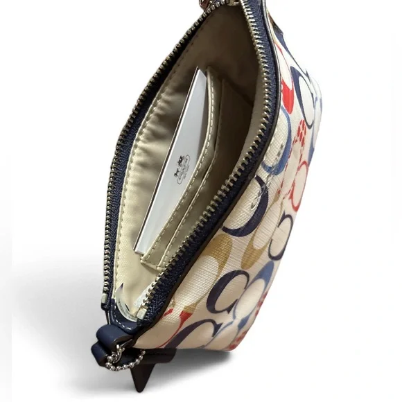 Coach Multicolor Signature Wristlet - Picture 4 of 5